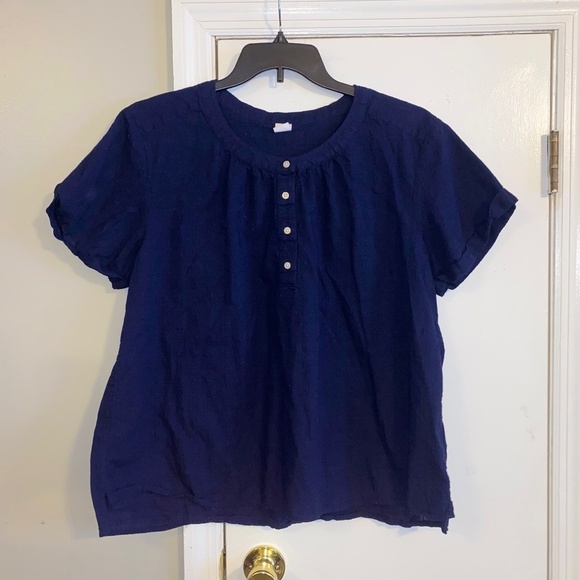Gap size XL cotton navy blue top - Picture 1 of 5